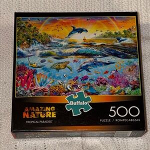 Buffalo David Bitton Tropical Paradise Vibrant Ocean Scene Puzzle 500 Piece NEW